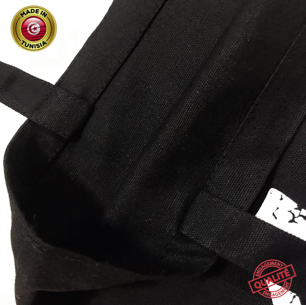Tote Bag Noir Anime "GGRLEX" - Sac Toile Manga Gamer Style | Kawaii Tunisie