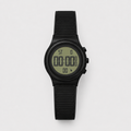 Montre Digitale Bami Homme Noire – Bracelet Silicone, Affichage LCD
