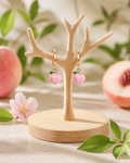 Boucles d’oreilles créoles Pêche – Acier inoxydable doré