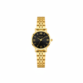 Montre OLIYA Dorée Classique – Cadran Noir Élégant et Style Intemporel