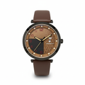 Montre Homme Emporio Armani AR5892 – Design Marron Élégant, Bracelet Silicone Marron, Quartz